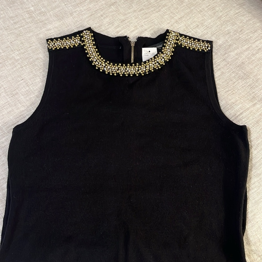 Beaded sweater tank